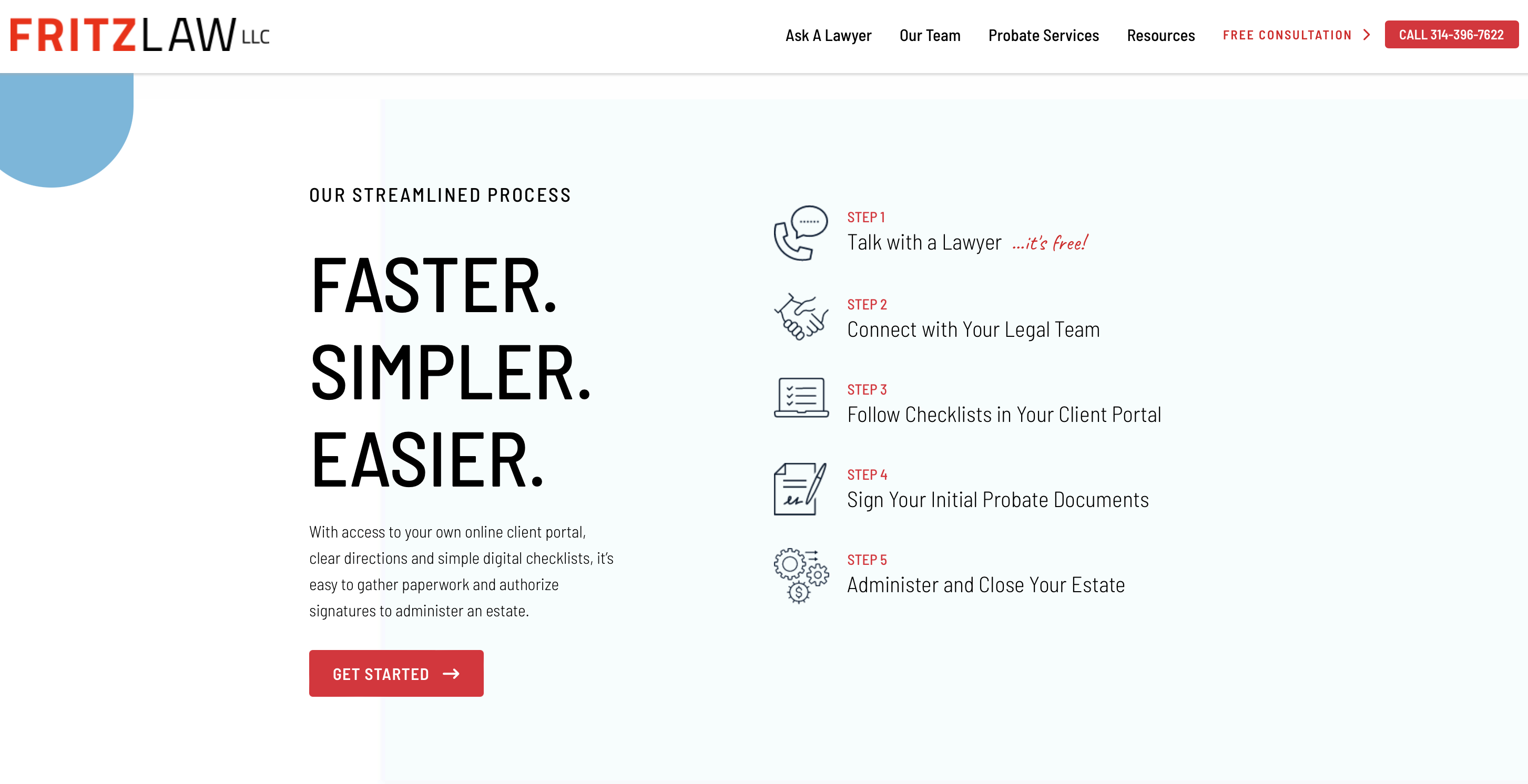 Fritz Law LLC Best Law Firm Website