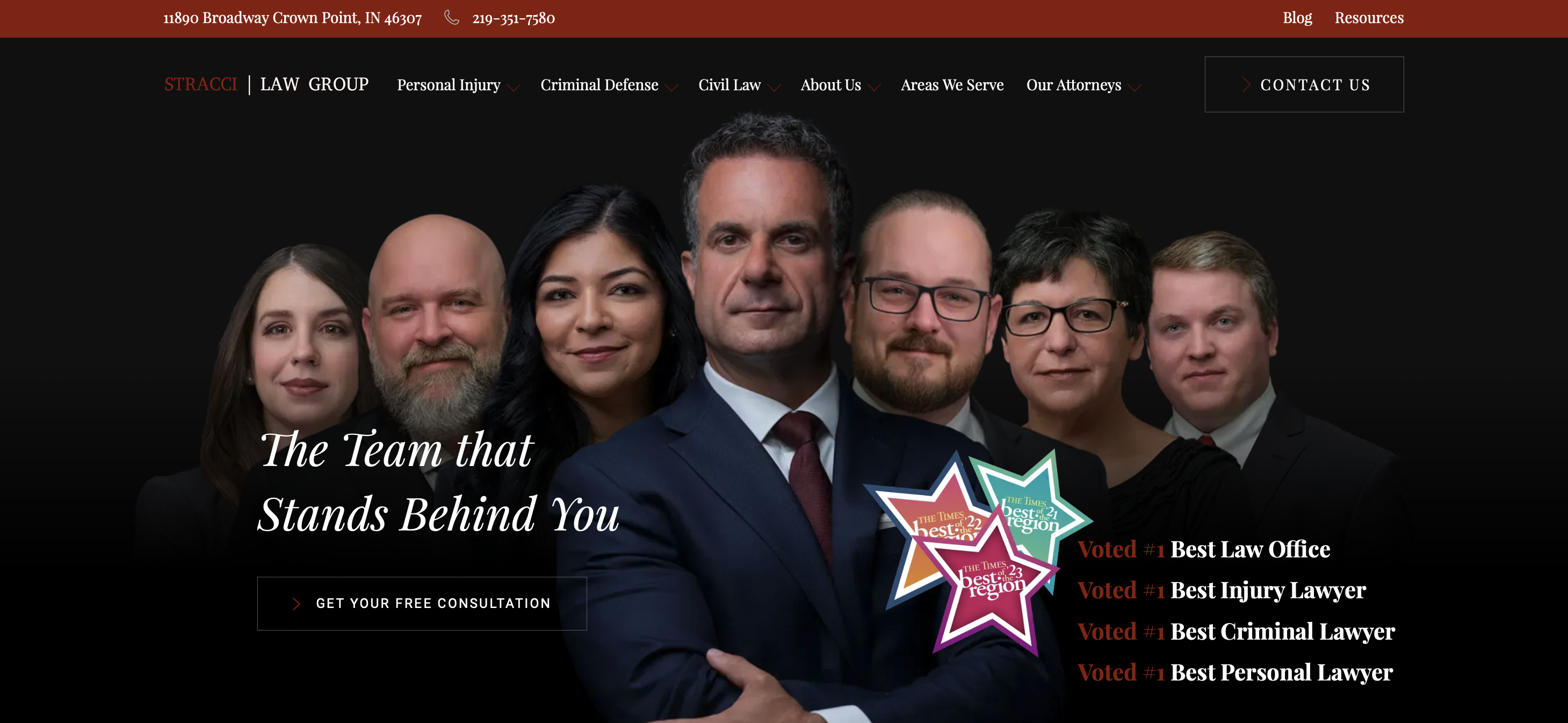 Stracci Law Group's website stands out as one of the best law firm websites thanks to its sleek, clean design and super user-friendly navigation. What really sets it apart are features like the sticky navigation menu, which makes it a breeze for visitors to move around the site without losing their place. The site's responsiveness across devices ensures that whether you're on a desktop or a mobile phone, the experience is smooth and engaging. Additionally, the integration of client reviews directly on the homepage not only adds a layer of authenticity and trust but also highlights the firm's commitment to client satisfaction. The modern aesthetic, combined with strategic use of technology in showcasing their legal expertise, makes it clear why Stracci Law Group's online presence is top-notch​