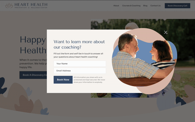 best healthcare web design - heart health.