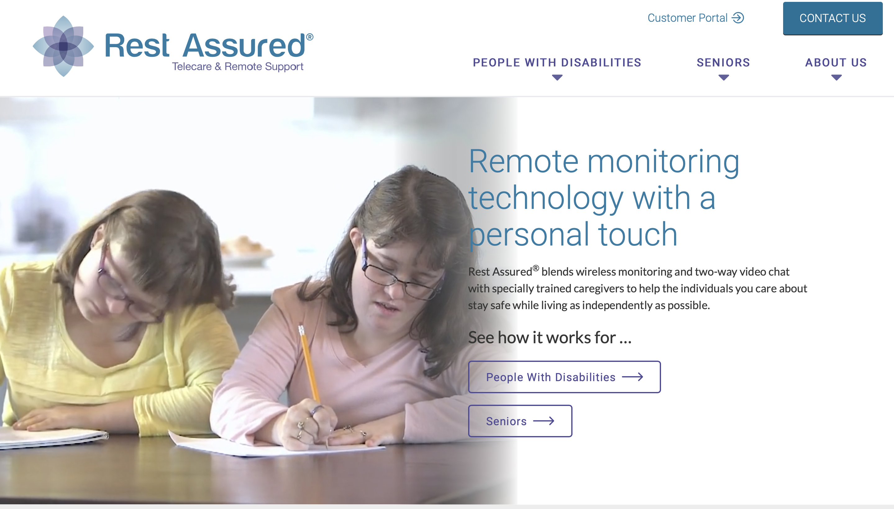 Rest Assured Healthcare web design