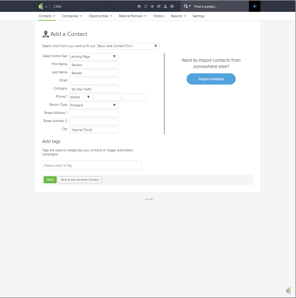 add contact 2 infusionsoft review just digital