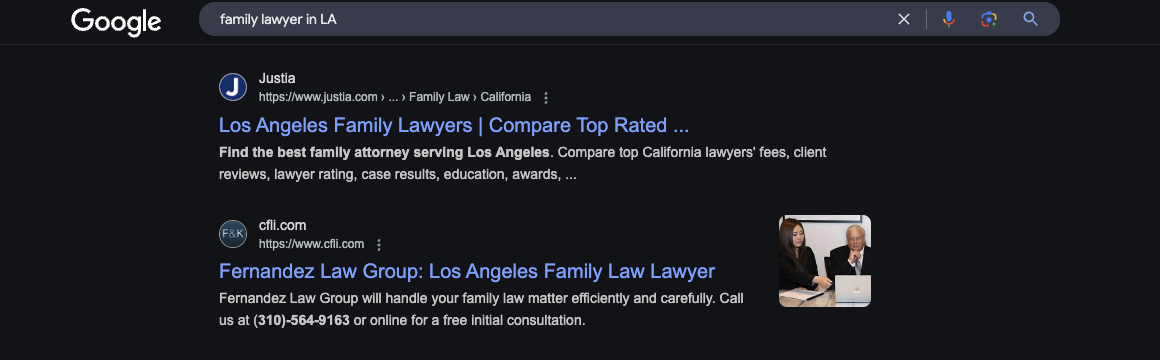 Law firm SEO keywords