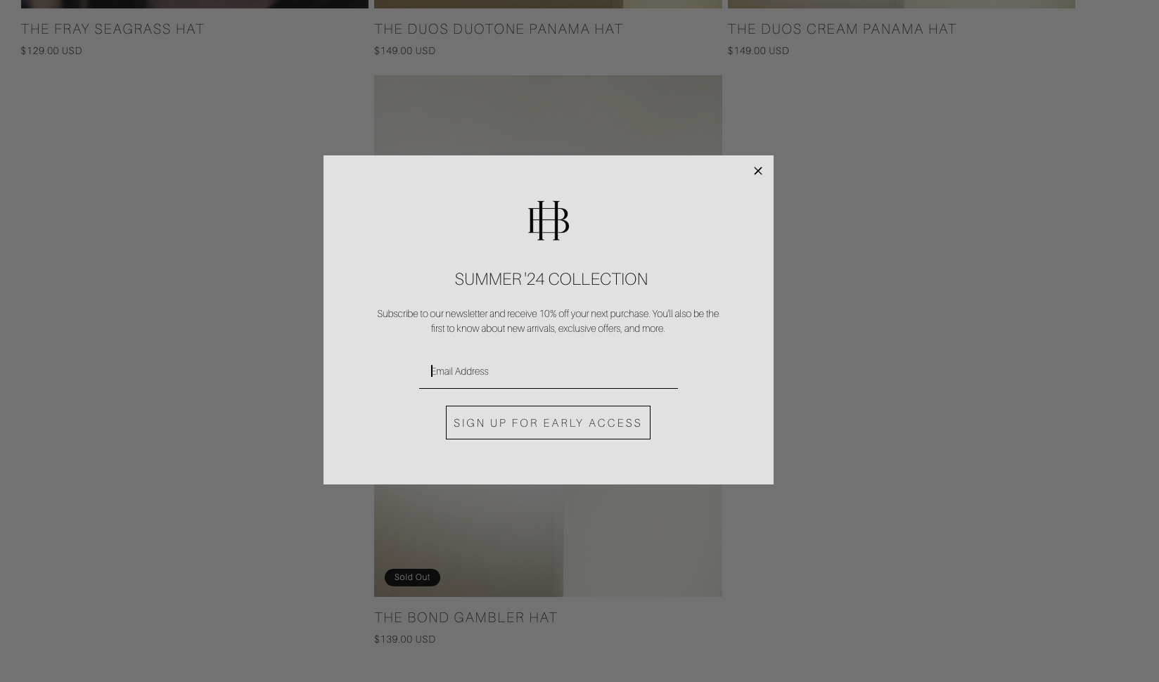 House Of Brims Time Delay Pop up Email Marketing for Ecommerce