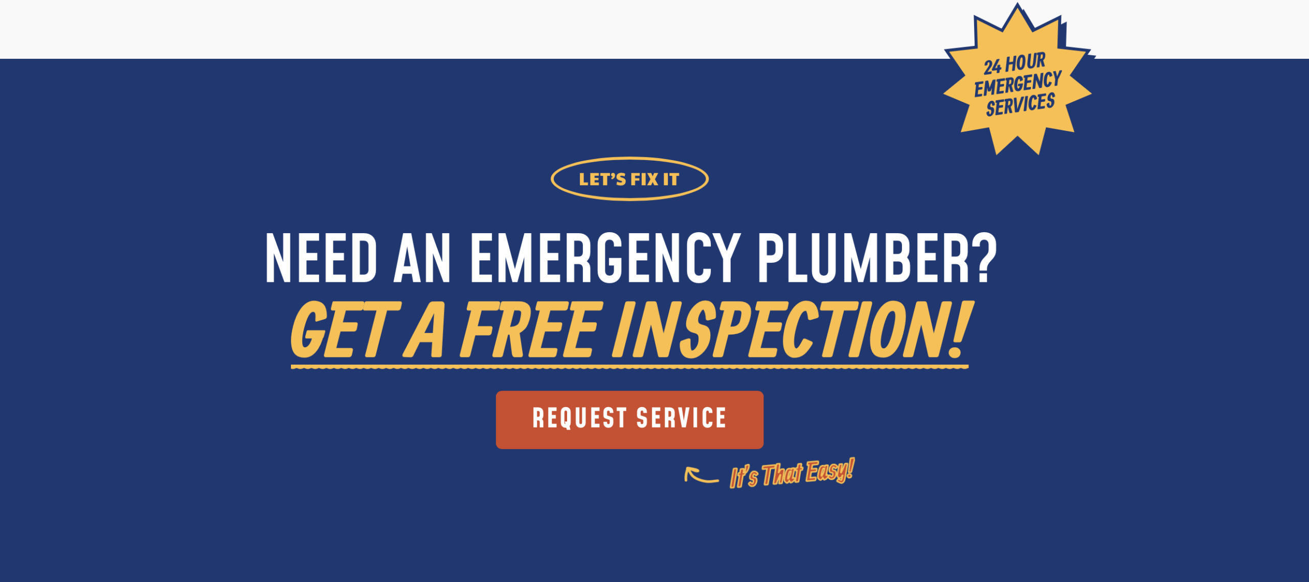 plumbing website cta